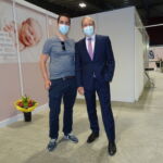 Stefan Wild bei der zweiten CORONA Impfung im Impfzentrum Wetzikon.